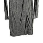 Athleta Wrap It Up Heather Gray Long Sleeve Faux Wrap Mini Dress Size Small Photo 7