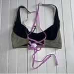 prAna Tulum Bikini Top Black Color Block Size M Photo 5