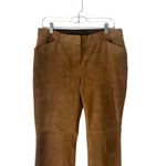 Skotts Suede Vintage 90s Women's Size 12 100% Suede Tan Bootcut Pants Photo 1