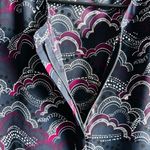 EXPRESS  size L cloud print long-sleeve blouse high-low hem Photo 4