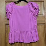 Abound Hot Pink Peplum Top Photo 1