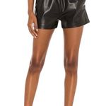BLANK NYC Limited Edition  Record Breaker Black High Rise Faux Leather Shorts Photo 0