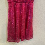 NEW Jaeden Small Sparkling Barbie Pink Sequin Formal Homecoming Sweetheart Dress Photo 4