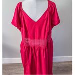 Torrid Midi Poplin Sheer Waist Dress in Cherries Jubilee Photo 5