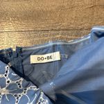 DO+BE NWOT  Blue Eyelet Strapless Romper Photo 3