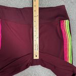 PINK - Victoria's Secret Pink by Victoria’s Secret Stripe Leg Ultimate High Rise Leggings  Maroon Neon‎ Photo 12
