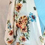 White floral kimono and sky blue dress size medium Photo 1