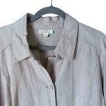 Charter Club Luxury 100% Linen Jacket Button Front in Beige, Size 3X Photo 1