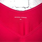 Universal Standard  NWT Short Sleeve V-Neck Pima Cotton Tee Red Plus Size 4XL Photo 3