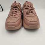 Guess Women Sneakers Size 11 Blush Pink Rhinestone Chunky Platform Fashion Shoes Photo 3
