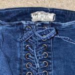 Free People  Lace-up Denim Jean Leggings Photo 2