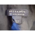 AllSaints Una satin midi Black Women’s dress Size 10 Photo 3