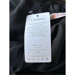 KIRUNDO Women's Ruffle Mock Neck Tiered Dress Black Size Large NWT Wednesday Photo 2