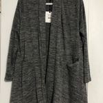 Agnes & Dora  iron grey cascade open cardigan women’s size small 4-6 NWT Photo 0