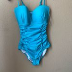 Profile Blue One-Piece Swimsuit Photo 2