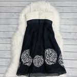 Kay Unger Black and Cream Silk Blend cocktail dress Size 0 Photo 3