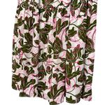 Parker  Soft White Floral Botanical Print Lined Green Pink Skirt Size NWT Size 4 Photo 11