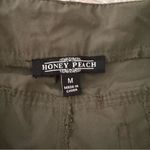 Honey Peach cargo tapered trousers pants army green size M NWT Size M Photo 7