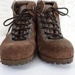 Vintage Dunham Tyroleans Brown Suede Vibram Hiking Boots Men's size 7 Women 8.5 Photo 5