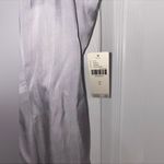 Anthropologie Silver Lace-Trimmed Asymmetrical Midi Slip Dress Photo 9