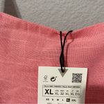 ZARA Pink Bubble Gum Bohemian Tiered Long Straight Neckline Cotton Dress Sz XL Photo 10