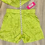 Terez NWT  Green Satin 2-Piece Loungewear Set PullOn Shorts Scarf Tank Top Size S Photo 4