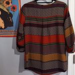 Ezra  Multicolored Bohemian Moroccan Print Tunic Top Photo 13