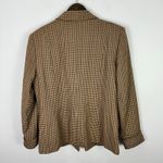 Charter Club  Blazer Womens 14 Brown Houndstooth Preppy Academia Quiet Luxury Photo 3