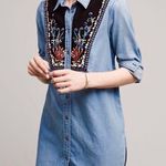 Anthropologie  Holding Horses Murelet Chambray Buttondown Tunic NWT 2 Photo 1