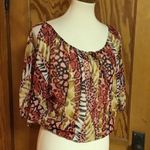 Bright cold shoulder Y2K top Photo 3