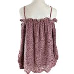 Anthropologie Eri + Ali Romana Off The Shoulder Top Lace Dusty Rose XS NWT Photo 8