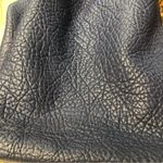 Vince Camuto Vince Camino Pebbled Leather Bucket Bag Purse Navy Blue Photo 8