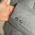 Vintage Nat Kaplan Couture Wool Skirt Suit Gray Size 10 Photo 4