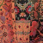 Ellen‎ Fig Womens Medium Multi Color Floral Full Zip Lined Beaded Blazer Jacket Orange Photo 13