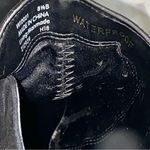 Cole Haan Sylvia Waterproof Black Suede & Leather Kitten Heel Ankle Boots Photo 8