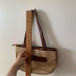 Sakroots  Straw Bag Handbag Purse Floral Print Butterfly Appliqué Peace Dangle Photo 3