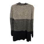 Karen Scott Color Block Minimalist Monochrome Long Open Front Acrylic Long Sweater Size L Photo 3