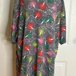 PINK - Victoria's Secret Victoria Secret PINK Sleep Shirt Medium Christmas Lights Oversized Loose Fit Photo 0