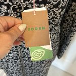 Boden Tencel Sweetheart Neckline Black White Jersey Dress Size 8 Photo 6