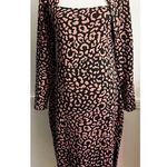 RACHEL Rachel Roy • Pink Leopard Sweater Dress Size L Photo 0