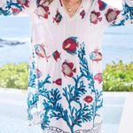 Soft Surroundings  Seychelles Tropical Coral Reef Fish Beach Cover Up Size PS EUC Photo 2