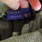 Miley Cyrus Flirty Gray Striped Knit Cotton Mini Skirt Skater XS  Smocked Waist Photo 5