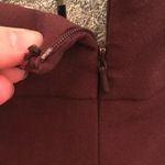 ASOS Split A-line tie skirt burgundy with pockets and tie size 10 new Photo 3