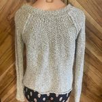 Free People  Women’s Gray XS Loose Knit Pullover Sweater Photo 5