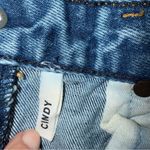 GRLFRND Cindy Denim Shorts Raw Hem Jean Medium Wash Size 27 Photo 2