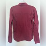 Under Armour  Quarter Zip fleece lined Coldgear top. Women SZ. SM Color Burgandy Photo 1