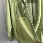 Staccato  Women’s Neon Green Fuzzy Button Jacket w/ 3 Pockets - Size Medium Photo 1