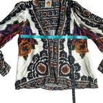 Farm Rio  Flower Tapestry Blouse Size XS Boho Bohemian Flowy Floral SOLD OUT Photo 5