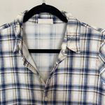 CP Shades  Button Up Long Sleeve Blouse Size XS Color Blue White Photo 2