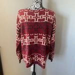Denim and Supply Ralph Lauren Aztec Sweater Long Sleeve Womens Cotton Large NWT Red Photo 5